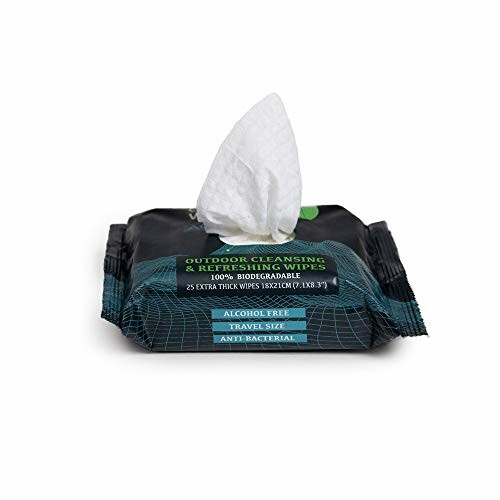 Biodegradable outdoor cleansing wipes package