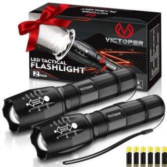 Victoper LED Flashlight 2 Pack